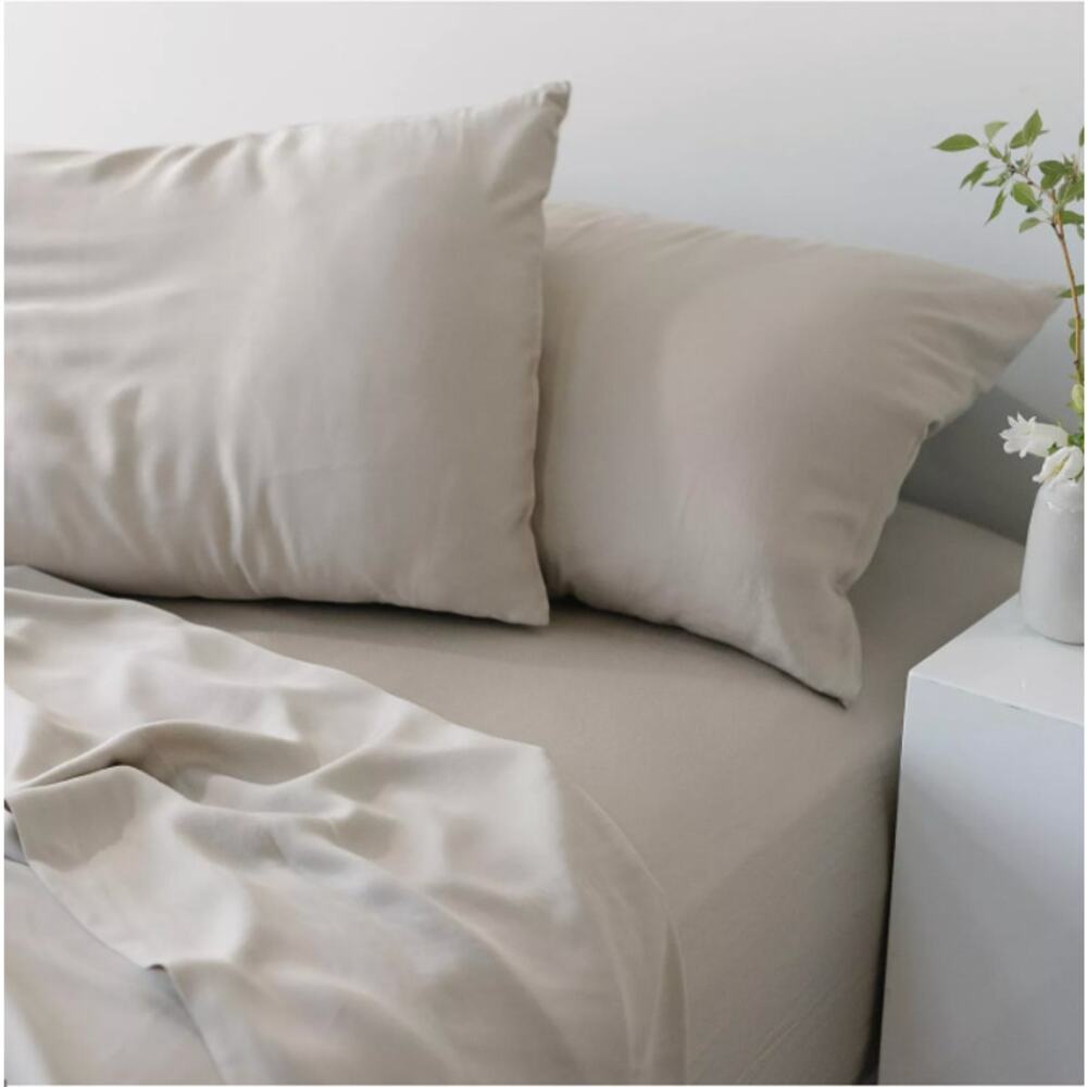 Cozy Earth Ultra Soft Bamboo King Flat Sheet in Driftwood NWT